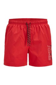Resim Jack & Jones JPSTMAUI JJSWIM LOGO AKM Kırmızı Erkek Çocuk Şort 