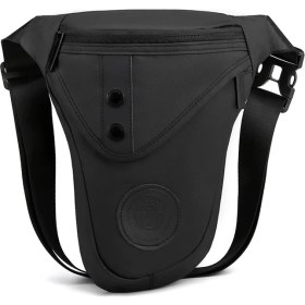 Resim Alien Outdoor Sports Haoshuaı 391 Açık Hava Bisiklet Bacak Çantası Rahat Çapraz Askılı Göğüs Çantası Naylon Bel Çantası-Siyah (Yurt Dışından) 