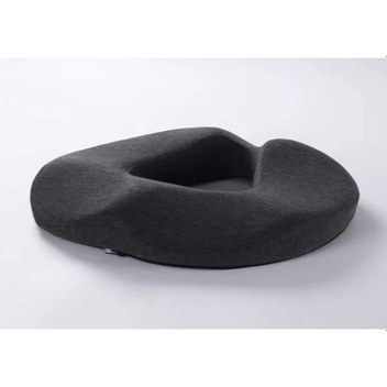 Samdoo Koyu Gri Poliester Fiber Hafıza Yastığı - Kuyruk Omurgu Korumalı, Hamilelik Ve Hemoroid İçin Taze Hava Geçirir, 42x37.5x2cm, 600gr 1 Adet