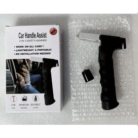 Resim Dashanshop Siyah Alüminyum Yaşlılar İçin Taşınabilir Araç Tutamağı - Kolay Montaj 