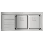 Resim Zenit RS15 1½B 1D Auto PureLine 1.5 Gözlü Tezgah Üstü Sol Damlalıklı Paslanmaz Çelik Evye - 115130002 Teka