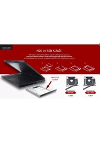 Resim Concord C857 2.5" Ssd Kızak 12.7Mm Notb Kalın 