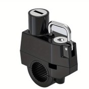 Resim Çinko Alaşımlı Kask Kilidi - Elektrikli Bisikletler, Motosikletler, Çok Amaçlı Bisikletler için Hırsızlığa Karşı Güvenlik - Yetişkin Kaskları için Dayanıklı Metal saç tokası ve Kilit 