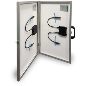 Resim Set Solar Katlanır Taşınabilir Güneş Paneli 100w 2 50w Seri/paralel Monokristal 