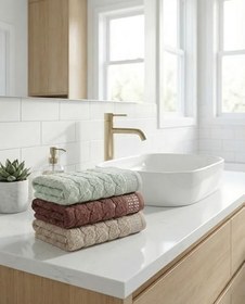 Resim 50x90 Microcotton El Havlusu 3’lü Set -%100 Pamuk, Ultra Yumuşak Tuşe, Dayanıklı ve Hızlı Kuruyan Havlu 