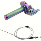 Resim Hightower Çok Renkli Dirt Bike Motor Gaz Kumanda Kolu Cnc Ayarlı Hızlı Twist Grip 