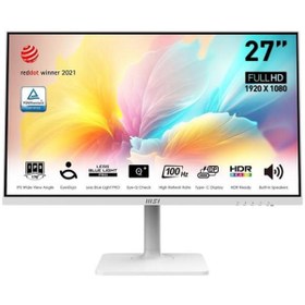 Resim MSI 27" IPS MODERN MD2712PW 1MS 100HZ HDMI PIVOT EV OFİS MONİTÖRÜ 1920X1080 BEYAZ 
