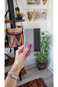 Resim EFE DERİ Şeritli Deri Dikişli Araç Ruhsat Kılıfı Kabı Oto Ruhsat Koruyucu 