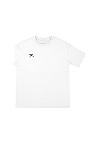 Resim Raru Pamuk Oversize Basic T-shirt Latus Beyaz Beyaz 