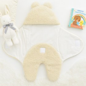 Resim Kiddy Boo 0-12 Ay Aralığı Peluş Welsoft Kumaş Kundak Bebek Battaniye 