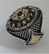 Resim Omar Silver Erkek Fasetli Onix Taşlı Gümüş Yüzük Mrd79 