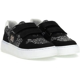 Resim U.S. Polo Assn. Kız Çocuk Siyah Simli Sneaker Ayakkabı 50315552-VR046 