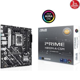 Resim Asus Prime H810m-a-csm H810 Soket 1851 Ddr5 6400mhz Matx Gaming Aaaa18asu0020 