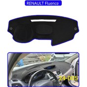 Resim Renault Fluence Torpido Koruma Halısı Mavi Kenar 