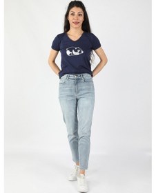 Resim Kadın Kot Pantolon Buz Mavi -2ja/6086.buz Mavi Buz Mavi 