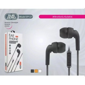 Resim Subzero Ep127 Renkli Kablolu Kulaklık Mikrofonlu & Tak Çalıştır Usb/3.5 Mm Ep127 