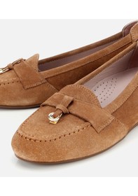 Resim Hotiç Kadın Süet Deri Taba Dolgu Topuklu Rahat Günlük Loafer 01ayh315600a340 01ayh315600a340 Taba 