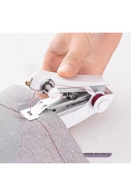 Resim JokeyKırtasiye Pratik El Tipi Mini Dikiş Makinası, Seyyar Seyahat Dikiş Makine 