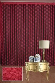 Resim KELEBEK MODEL FUŞYA RENK İP PERDE HAZIR DÜĞMELERİ DİKİLMİŞ İP PERDE 300 * 270 cm 