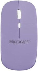 Resim Microcase 800-1200-1600 DPI Bluetooth Kablosuz Mouse - AL2722 (Mor) 