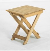 Resim Flat Kayın Ahşap Katlanır Bahçe Balkon Taburesi 38 x 40 x 45 