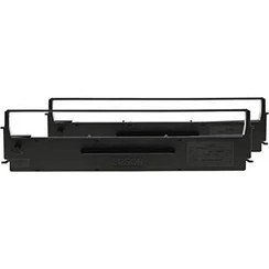 Resim Epson C13S015614 LX300 Yazıcı Renk Şeridi-2 Pack, Siyah/naylon 