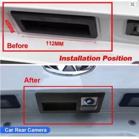 Resim Aempart Audi A3 A4 A5 Geri Görüş Kamerası Bagaj Açma Düğmeli 