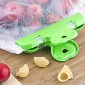 Resim Buffer® 2li Pratik Torba Paket ve Poşet Kapatıcı Kilitli Klips Mandal 