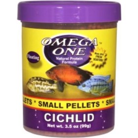 Resim Omega One Cichlid Small Pellets 100gr Açık 