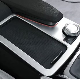Resim Mercedes Benz W212 Orta Konsol Bardaklık Çerçevesi Gümüş 