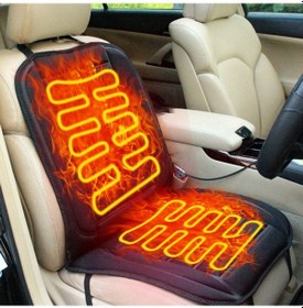 Resim Symbee 12v Otomobil Isıtıcı Yastık, 65 C Otomatik Sıcaklık Kontrolü, Yüksek/düşük Güç, Kaymazsız Kumaş, Kışlık Araç İçi Isı Kaynağı 