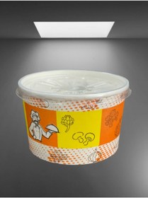 Resim AydStore Çorba Sütlaç Aşure Kasesi Kapaklı 25adet 16 Oz 