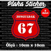 Resim 67 Zonguldak İl Şehir Plaka Sticker Futbol Spor Kulüb 