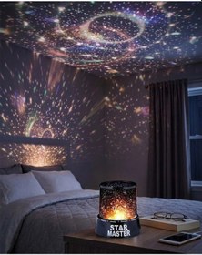 Resim Çocuk Odası Yıldız Projektörü Renk Değiştiren Gece Lambası Çok Renkli 79920849 