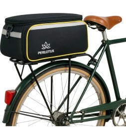 Resim Perlotus 35 LT Arka Bagaj Heybeli Reflektörlü Askılı Büyük Bisiklet Çantası 