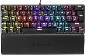 Resim Rampage ALLY K11 Siyah Rainbow Q Bilek Destekli Blue Switch Mekanik Gaming (Oyuncu) Klavye 
