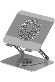 Resim STOREMAX Laptop Standı Alüminyum Soğutmalı Mıknatıslı Harici Fanlı 360 Derece Döner Ayarlı Ergonomik Gaming N 
