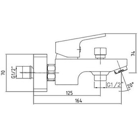 Resim Eca Tiera 102102469 Banyo Bataryası Krom 