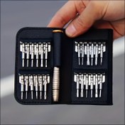 Resim 25in 1 Mini Hassas Tornavida Manyetik Seti, iPhone Kamera Saat PC için Elektronik Torx Tornavida Açma Tamir Araçları Kiti 