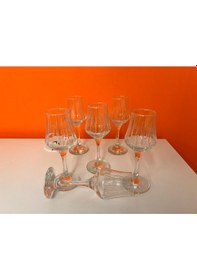 Resim Efegil Grappa Kahve Yanı 6'lı Kadeh Bardağı Cam 