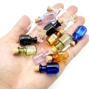 Resim 14 adet Renkli Mini Cam Şişe - 7 Canlı Renk, Dikdörtgen Şekil, Notlar, İlaçlar ve Daha Fazlası İçin Küçük Kavanozlar - PVC-Free, Sadece Elde Yıkama, Ev ve Seyahat İçin İdeal, İlaç Düzenleyici | Renkli Şişeler | Cam Malzeme, Şişe Süsleme Malzemeleri 