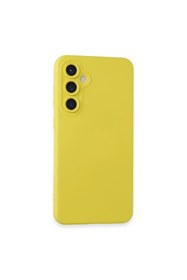 Resim artlab Art Galaxy S24 Kılıf Nano İçi Kadife Silikon - Sarı Lab 