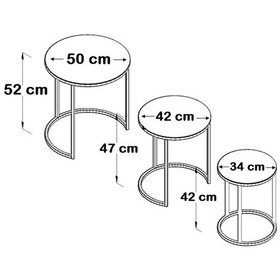 Resim Faymend C Zigon Sehpa Gümüş Metal - Gümüş Ayna Normal Ayna Gümüş 