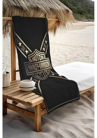 Resim Dijital Baskı Plaj Deniz Havlusu Motor Desenli Peştamal Hvl0079 Renkli 