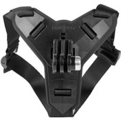 Resim Siyah-motosiklet Kask Çene Standı Montaj Tutucu Gopro Hero 8 7 6 5 4 3 Xiaomi Yi Eylem Spor Kamera Tam Yüz Tutucu 