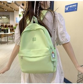 Resim Novahub Siyah Schoolbag Kadın Kıdemli Lise Öğrencisi Düz Renk Kadın Sırt Çantası Kadın Sırt Çantası Siyah Siyah 