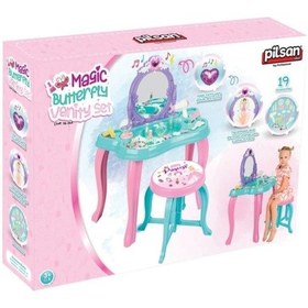 Resim Pilsan Müzikli Sihirli Kelebek Makyaj Masası Mor 06048 