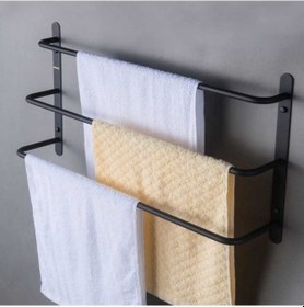 Resim Askılık Banyo Havlu Askısı Metal Havlu Askısı Siyah 