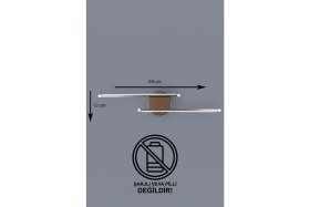 Resim Sare Aplik Kahverengi Modern Tasarım - Hol - Banyo - Mutfak - Salon-Yatak Odası Gün Işığı LED Aplik 