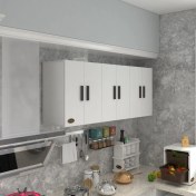 Resim Kenzlife hazır mutfak nonus byz 060*150*32 mutfak banyo dolabı kapaklı raflı 